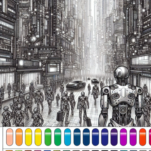 Androids, A Coloring Book